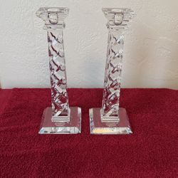 Crystal Candlestick Holders