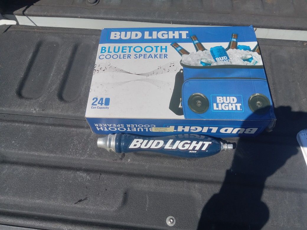 Budlight BLUETOOTH cooler Speaker and Budlight tap Handles
