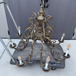 Bronze Vintage Chandelier 