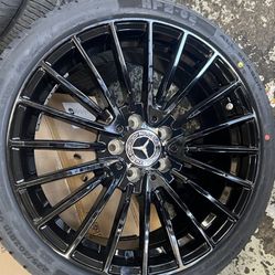 Mercedes C250 Cla E350 C300 18” New Amg Styie Rims New Tires Set Sample Pic 