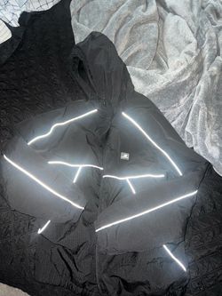 New Balance Black Reflective Windbreaker Jacket