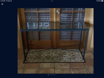 Pottery Barn Glass Table, Console, Sofa Table, Entry Table, Desk