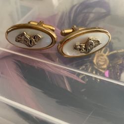 Pearl Hound Dog Cuffs