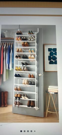 New shoe organizers still in the box unassembled
