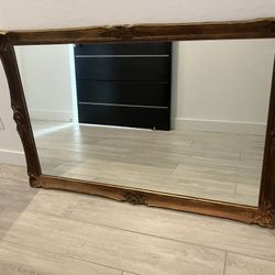 Large Antique Gold Mirror