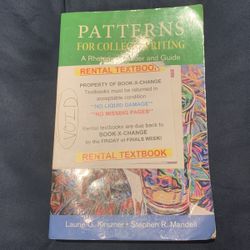 PATTERNS For College Writing - A Rhetorical Reader And Guide
