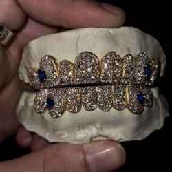 EXOTIC GOLD JUMBO GALAXY GRILL — CUSTOM FANGS