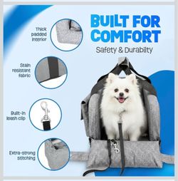 Gray Soft-Sided Small Pet Carrier Bag