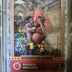 Really Nice Andrew Wiggins Mcdonald's All American Rookie Card MINT 