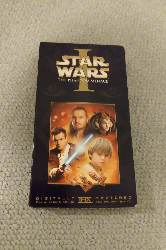 1999 STAR WARS EPISODE I: THE PHANTOM MENACE VHS VIDEO TAPE