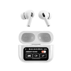 Noise Cancellation Bluetooth Earphones with Touchscreen Case