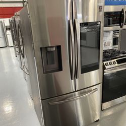 Samsung Stainless Steel 26.5 Cu. Ft. 3-Door French Door Refrigerator With Family Hub