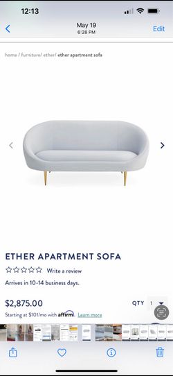 Jonathan Adler Ether sofa