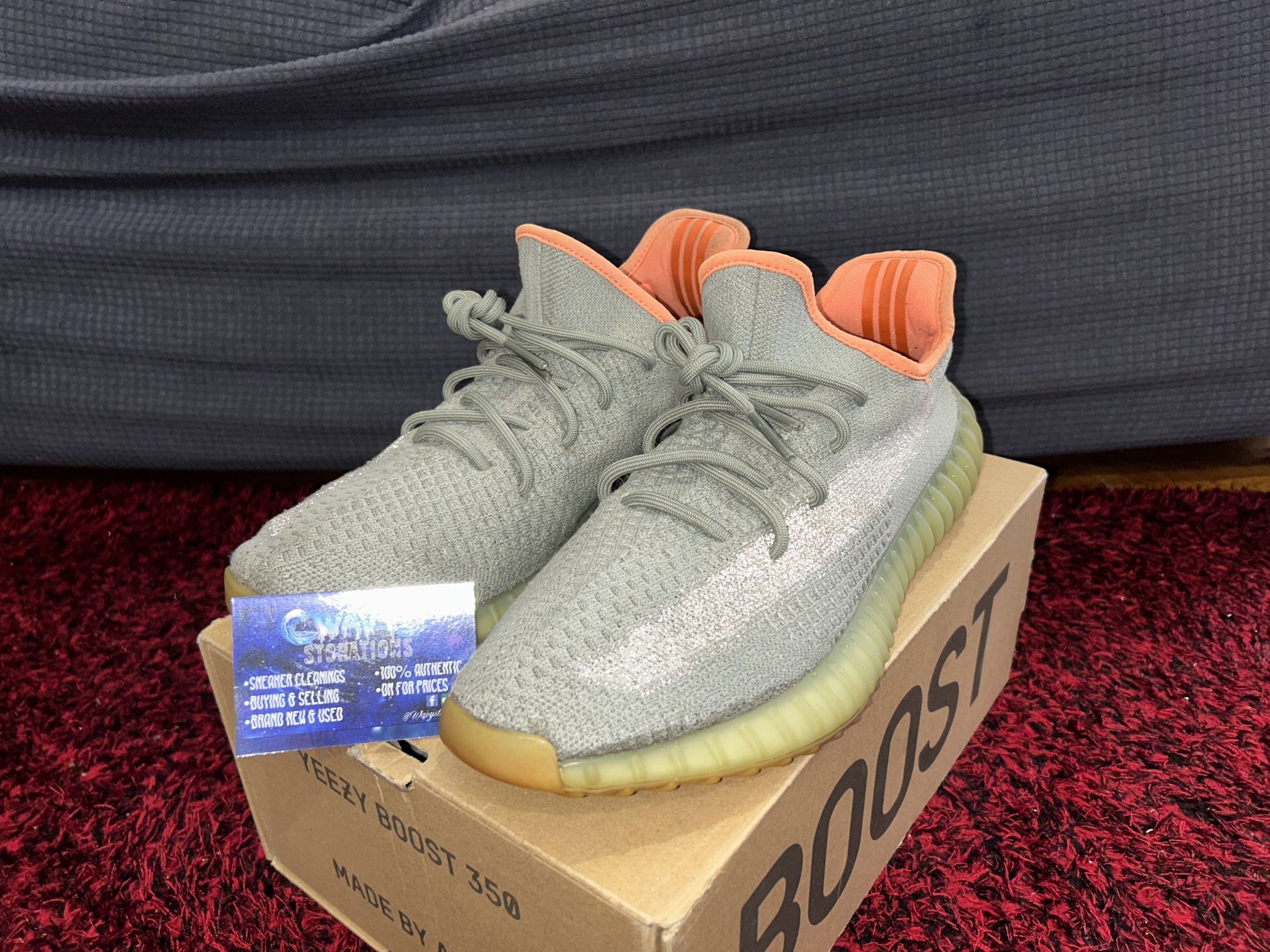 Yeezy 350 V2 Desert Sage Size 12