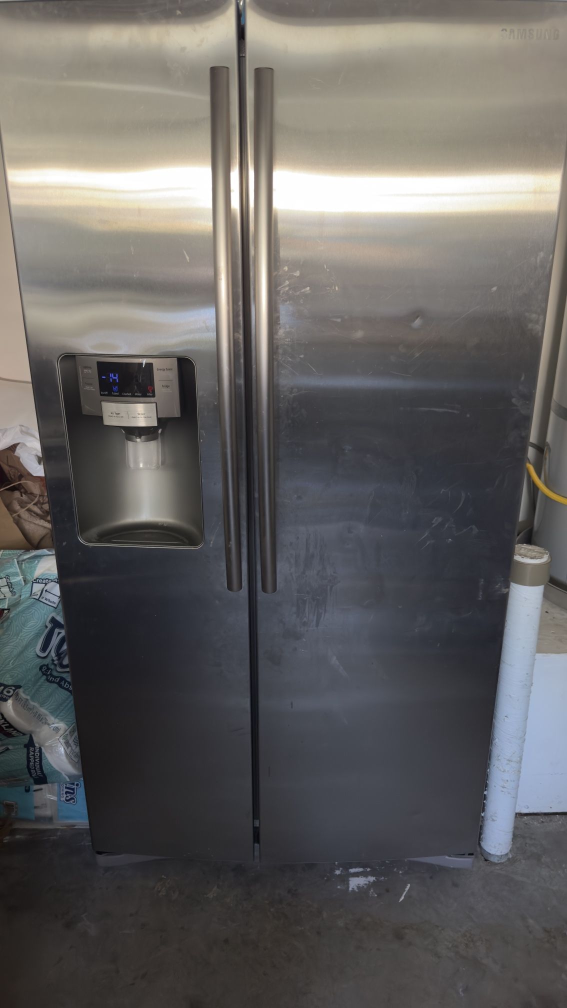 Samsung stainless steel fridge/freezer