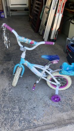 Huffy 16" Disney Frozen Kids' Bike, Fits Riders 42"-48", Blue, Youth, Girl's