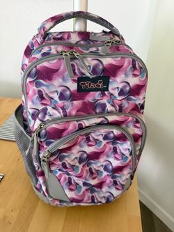 Tilami Rolling Backpack with Telescoping Handle