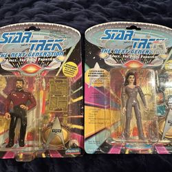Star Trek Troi And Riker Figurines New In Box 
