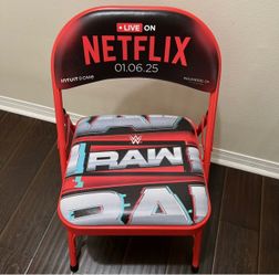 WWE Netflix Debut Commemorative Chair - 2025 Intuit Dome Monday Night Raw