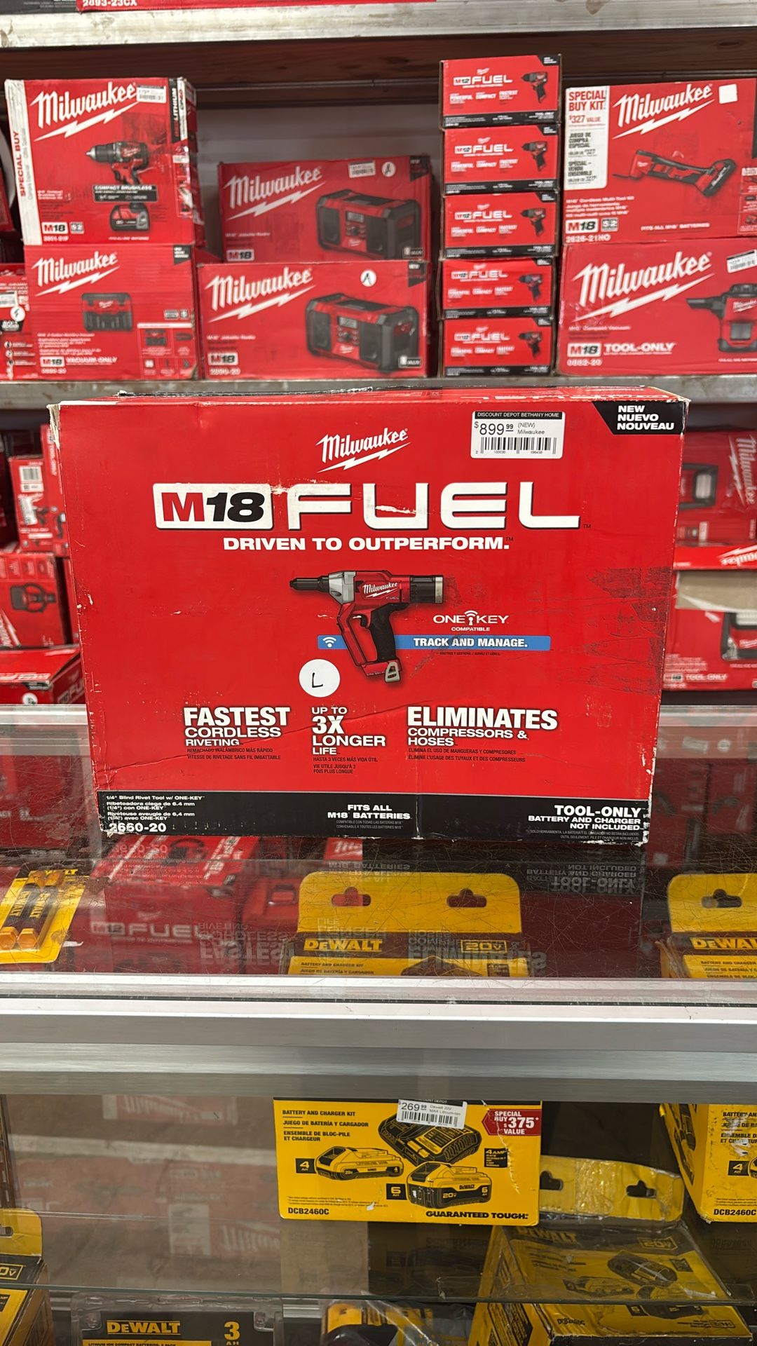 Milwaukee M18 FUEL ONE-KEY 18-Volt Lithium-Ion Cordless Rivet Tool (Tool-Only)