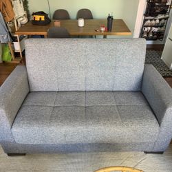 Upholstered Convertible Loveseat with Storage - FREE DELIVERY