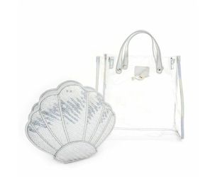 LOUNGEFLY X DISNEY THE LITTLE MERMAID 30TH ANNIVERSARY 2PC PVC CROSS BODY