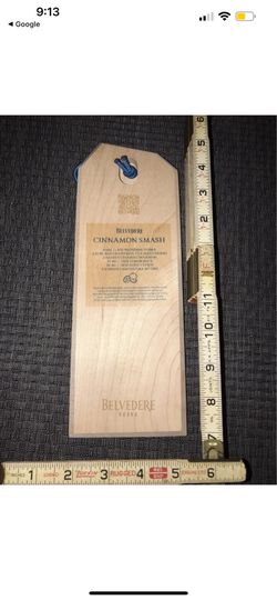 New BELVEDERE Vodka Wooden Cutting/ Cheese Board. 4”x11” I have total 5 of them each $5