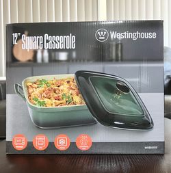 12” casserole green