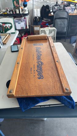 Roll-Over Creeper Vintage Wooden Mechanic Creeper