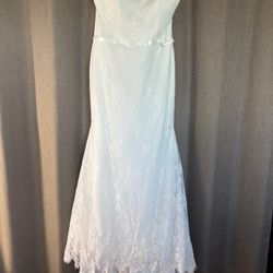 Boho Ivory Wedding Dress 