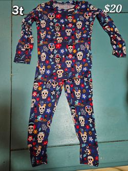 Kids bamboo Sugar Skull Set Size 3T