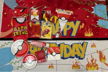 Awesome pokemon inspired party set decorations
