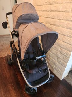 Graco Ready2Grow LX 2.0 Double Stroller, Twin Baby Stroller Features Bench Seat and Standing Platform Options