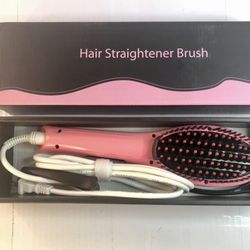 Hair Straightener Brush with Anti-Scald