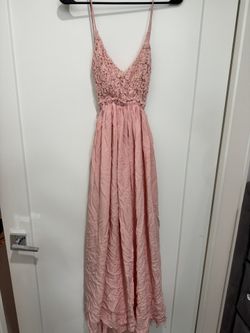 Backless Blush Summer Gown