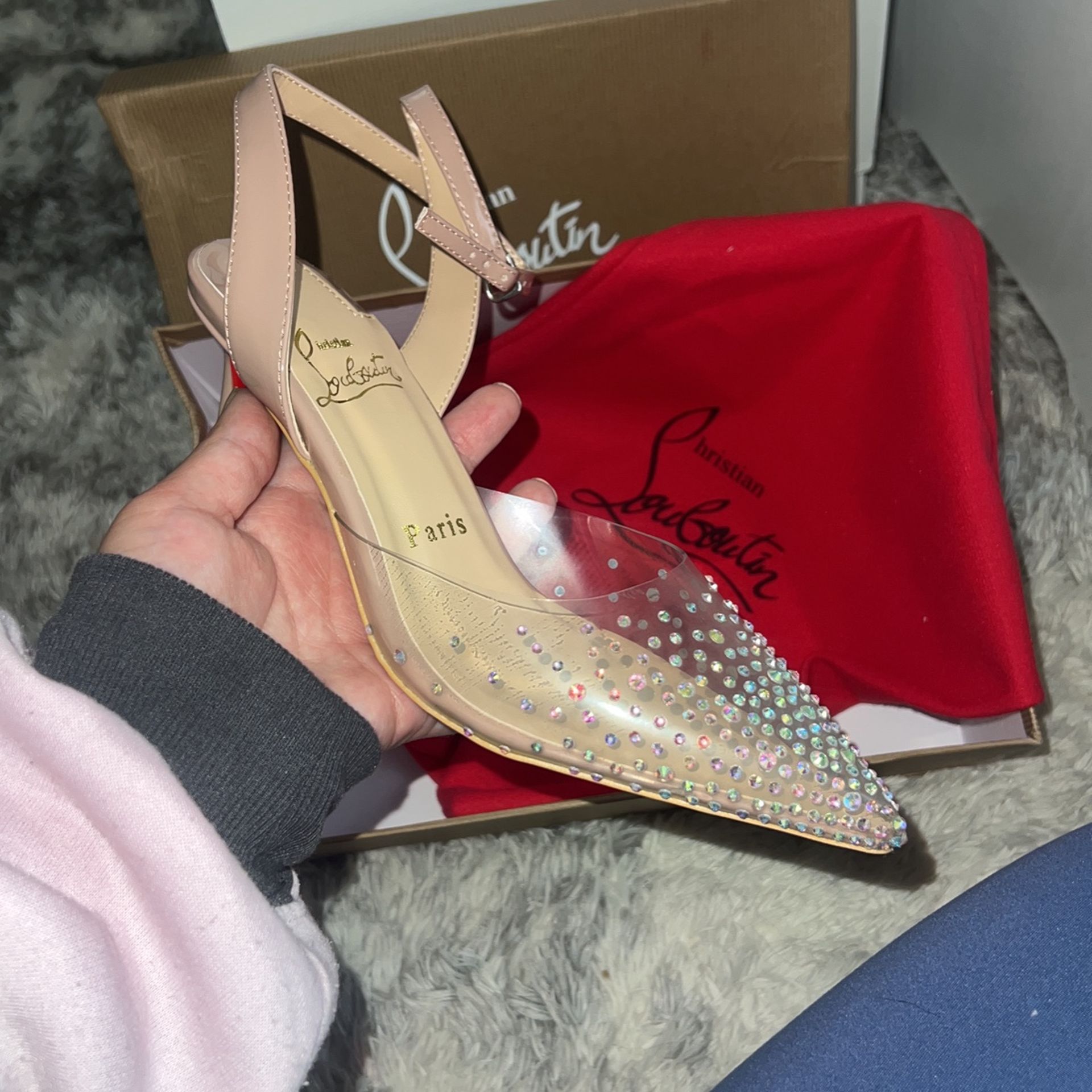Sparkly Red Kitten Heels