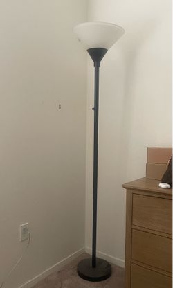 Black floor lamp