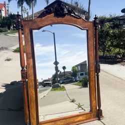 Antique mirror 4.5’ tall by 3.5’ wide 