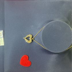 14kt Diamond Heart Pendant Chain