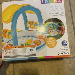 Intex Count With Me Baby Blow Up Pool 1-3 Years Old 