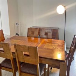 Dining Table With 6 Chairs And Tv Cabinet 