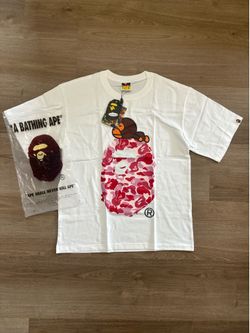 Bape white with red Tee
