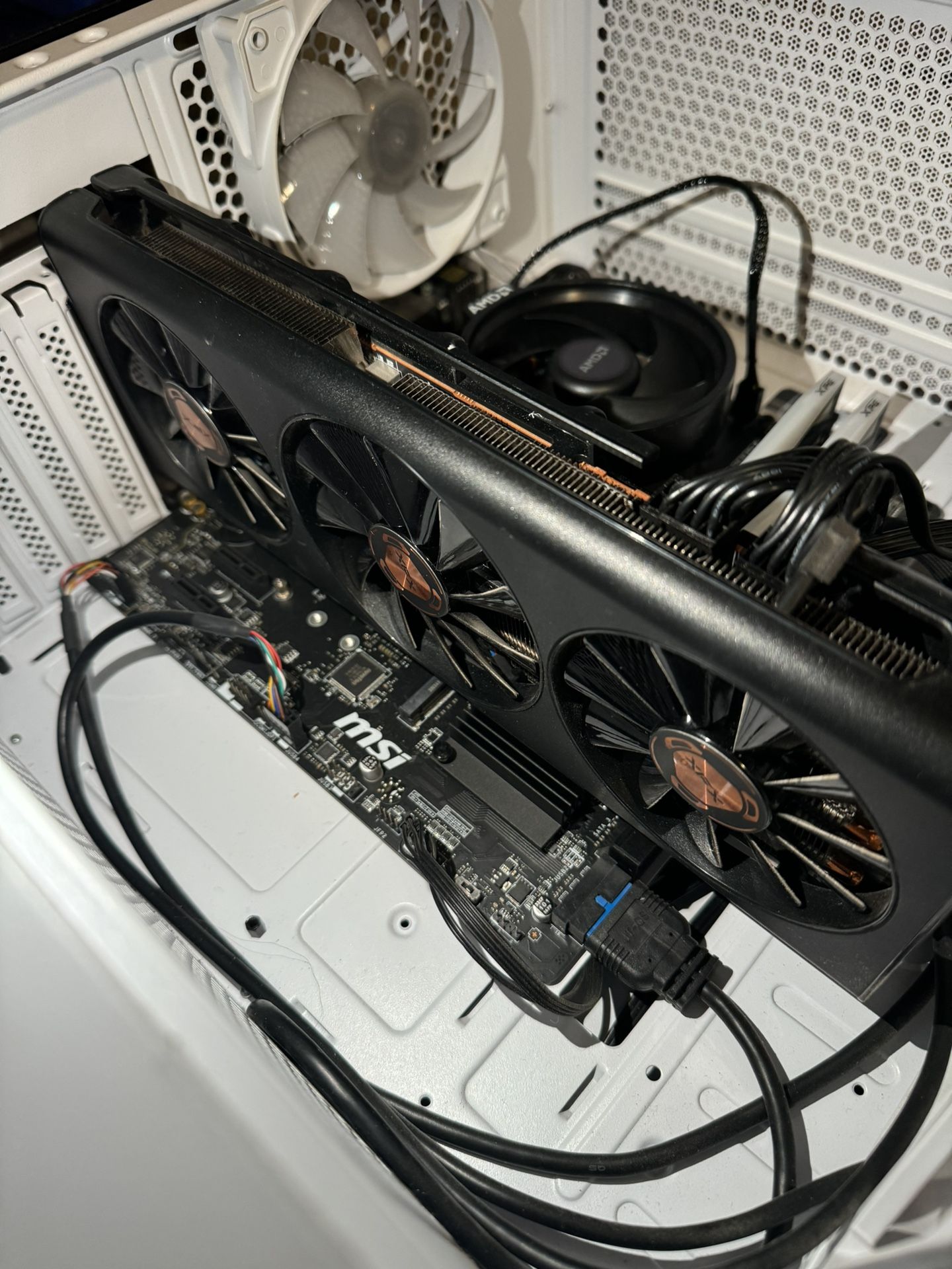 Non-Booting Gaming PC – AMD B550M, RX 5600 XT, 1TB NVMe, Repair/Parts