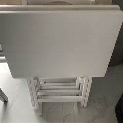 New Snack TV Tables 5 Piece Set