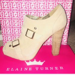 Tan Suede Elaine Turner Booties