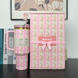 Stanley Limited Edition 40oz Insulated Tumbler With Lid And Straws Stainless Steel Coffee Tumbler With Handle Vacuum Leak Proof Coffee Cup