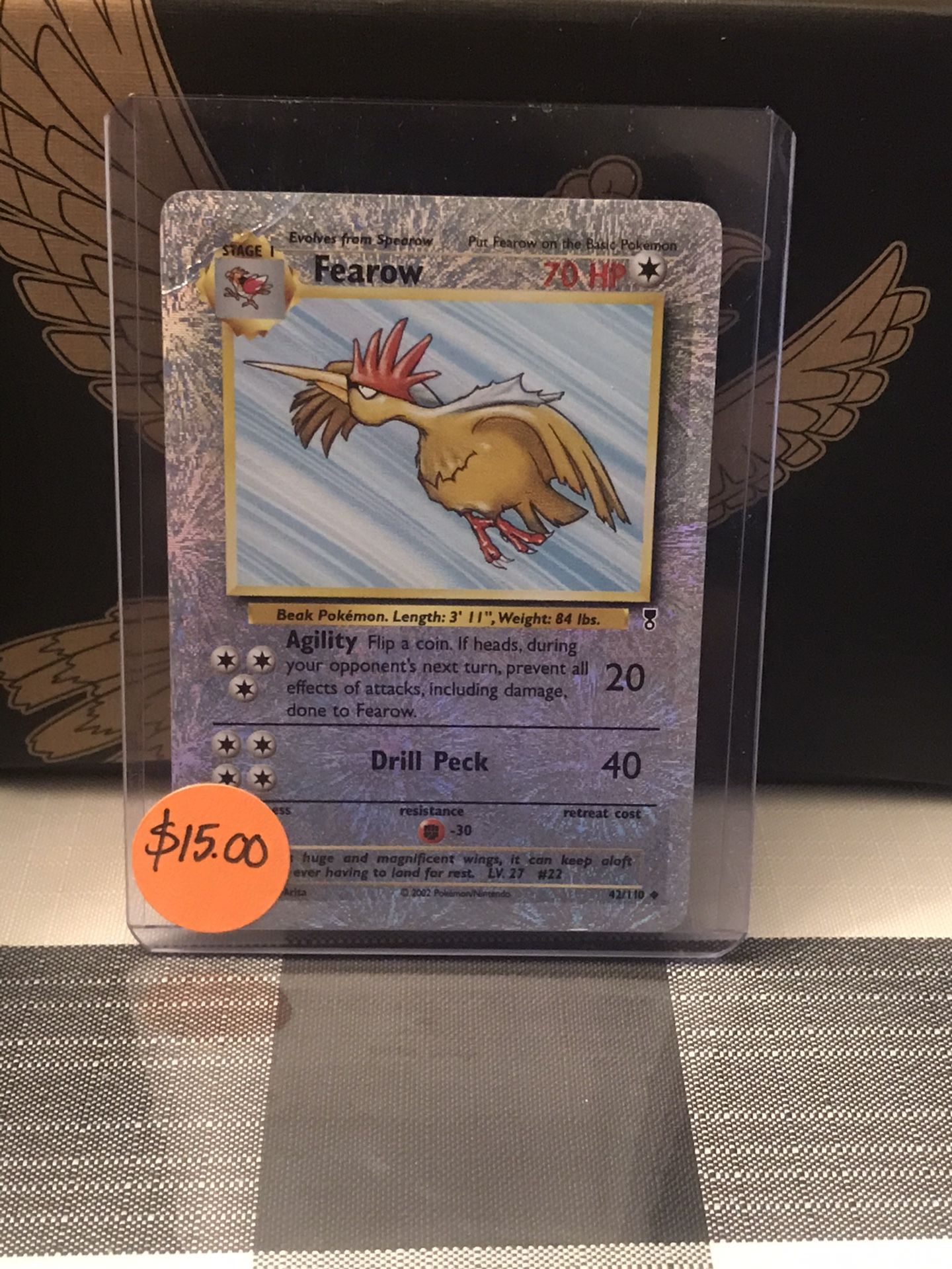 Fearow pokemon card uncommon reverse holo