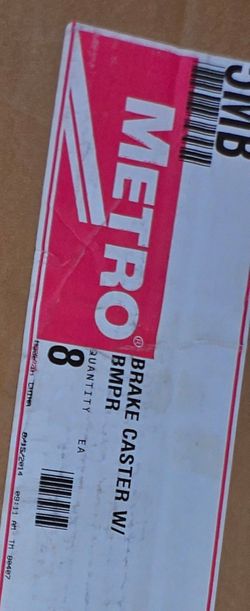 16 NEW Metro Commercial Brake Casters w/ Bumpers – Heavy Duty
Price: $325 for all 16