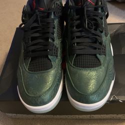 Jordan Retro 4 Green Laser Size 12