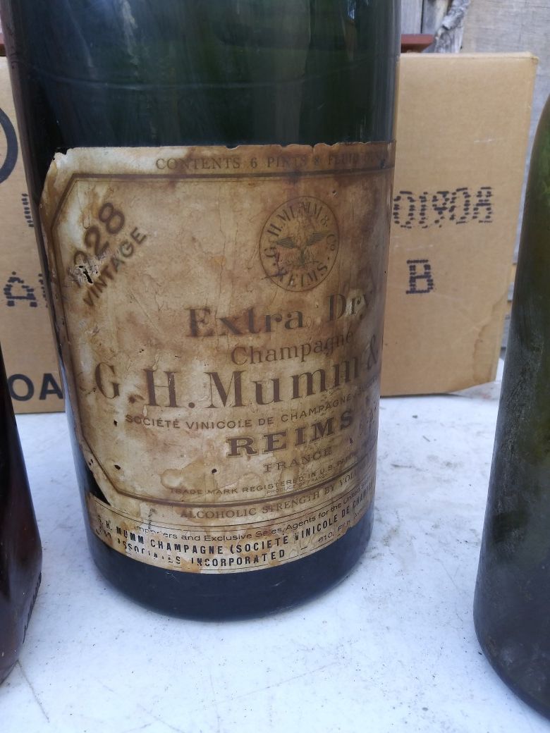Beautiful vintage glass bottles